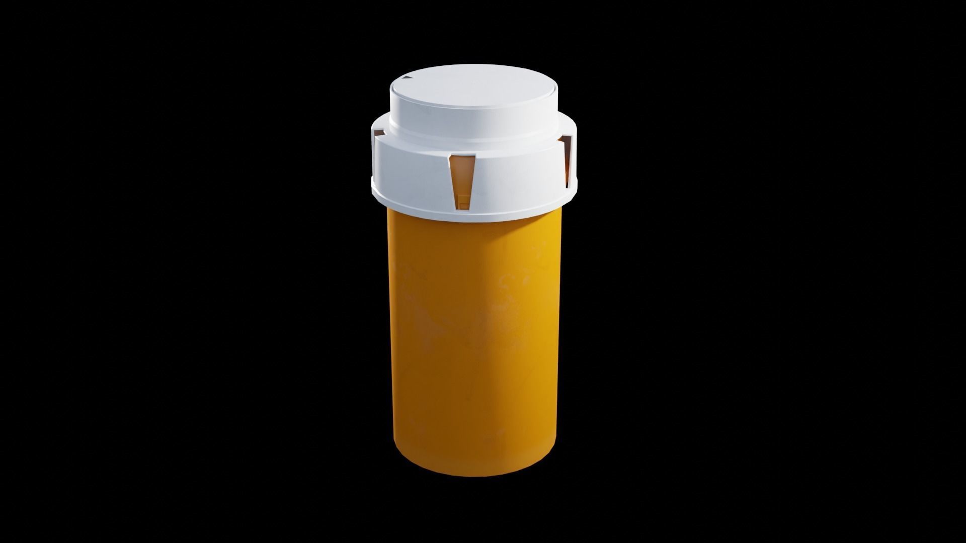 Detailed Blank Pill Bottle 4K 3D model_1