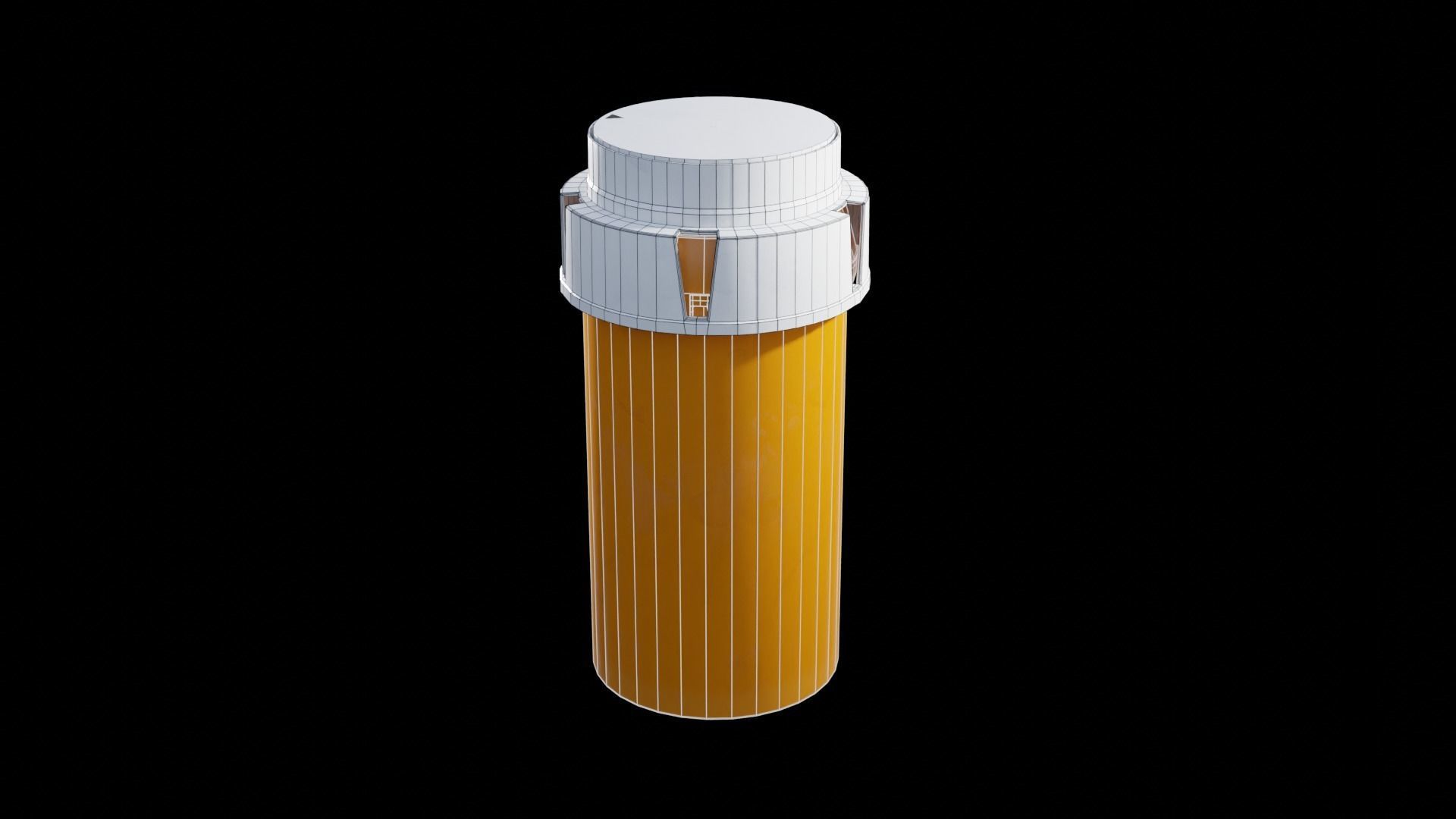Detailed Blank Pill Bottle 4K 3D model_2