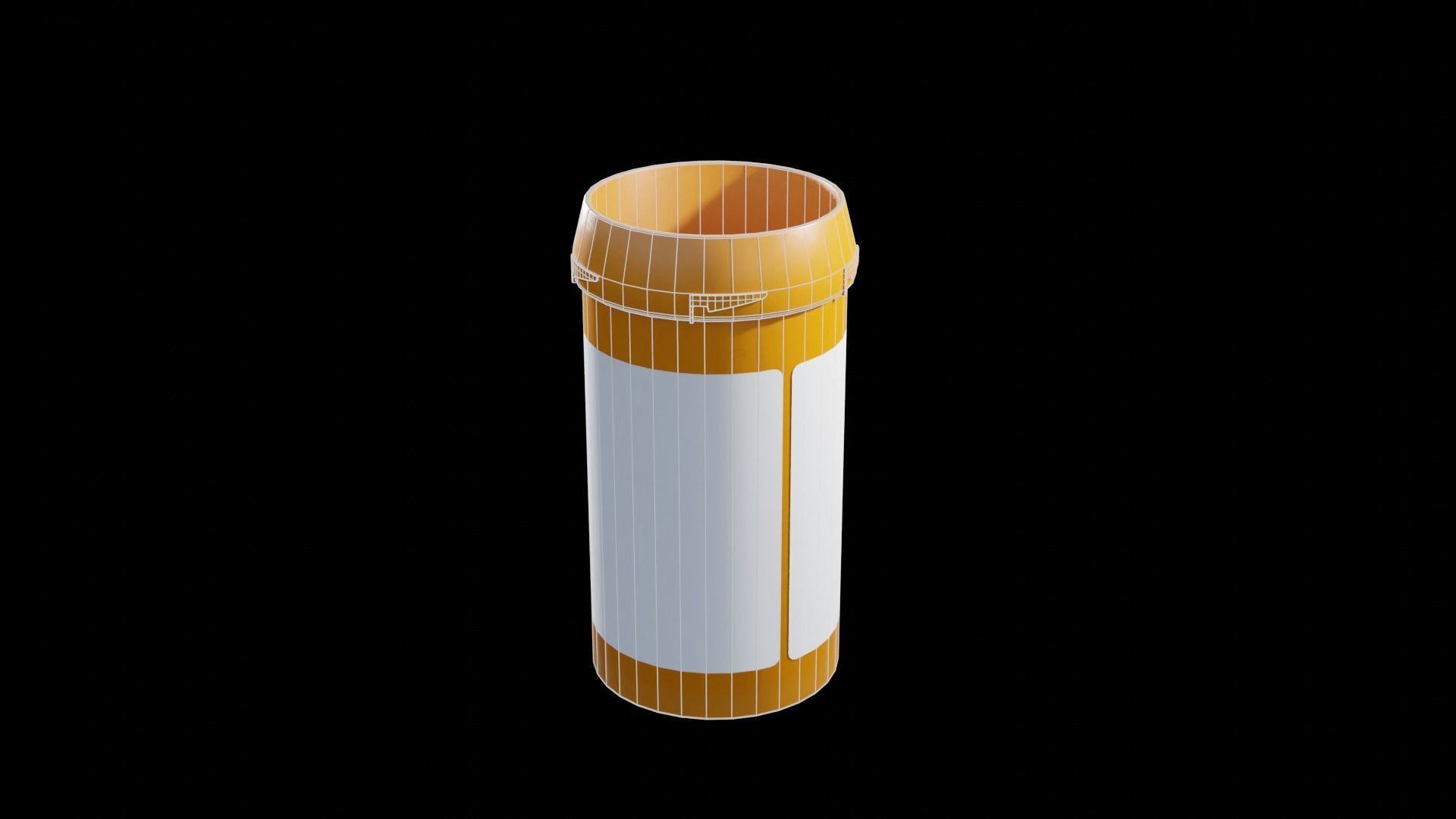 Detailed Blank Pill Bottle 4K 3D model_8