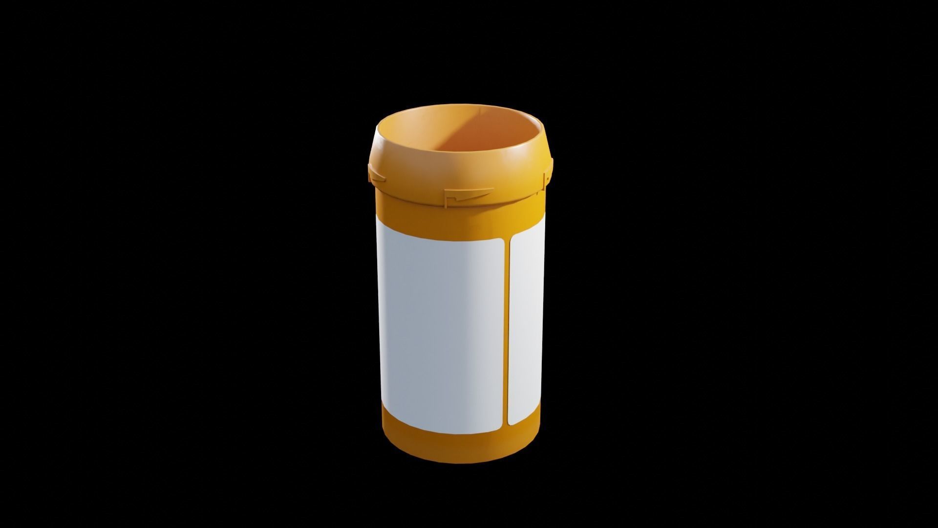 Detailed Blank Pill Bottle 4K 3D model_7
