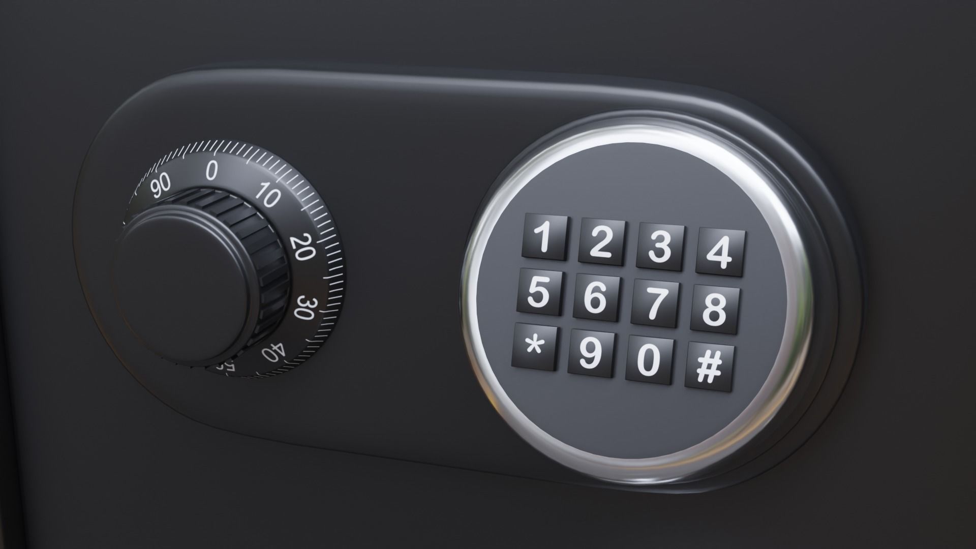 Simple Safe Low-poly 3D model_9