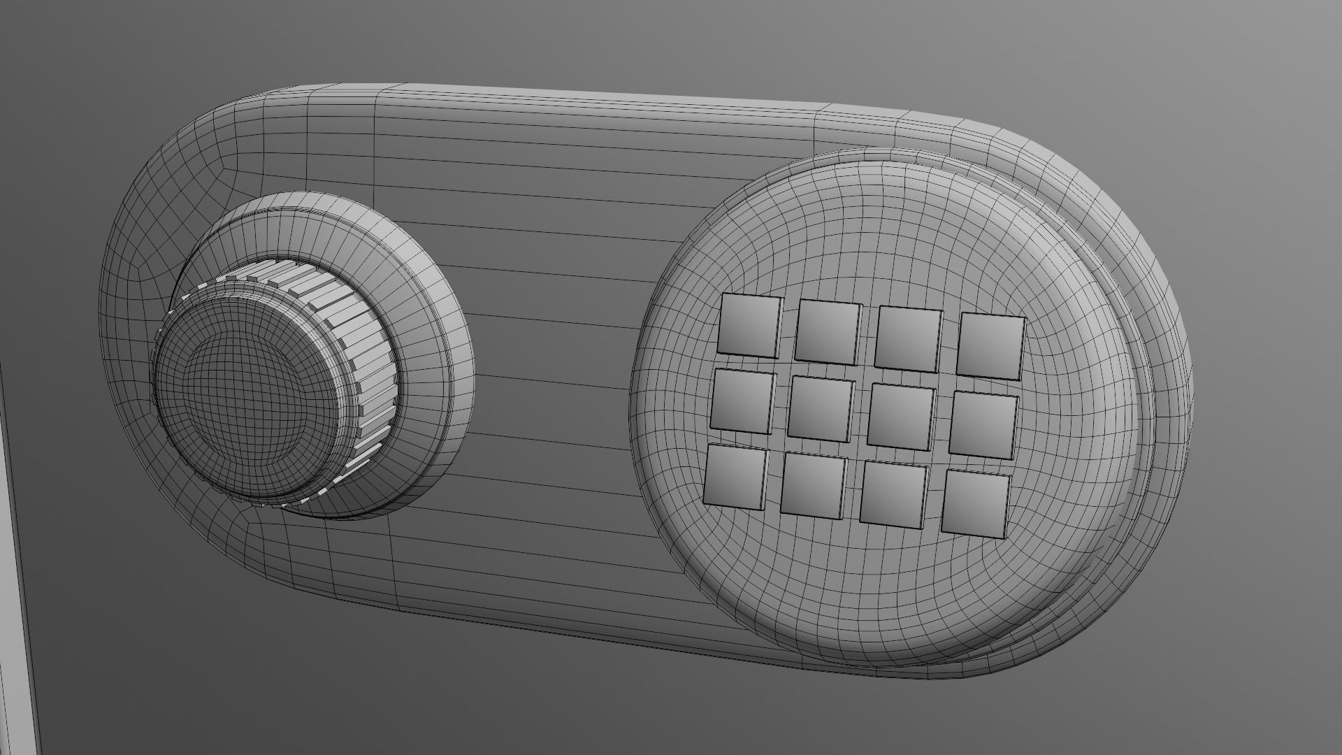 Simple Safe Low-poly 3D model_15