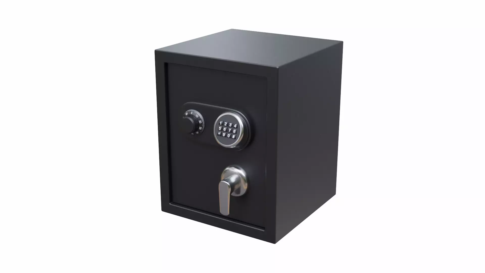 Simple Safe Low-poly 3D model_0