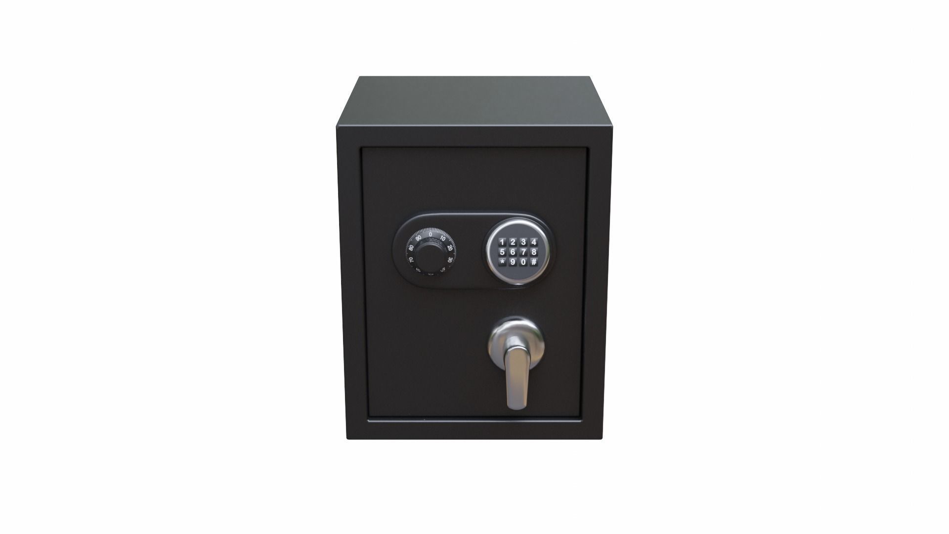Simple Safe Low-poly 3D model_3