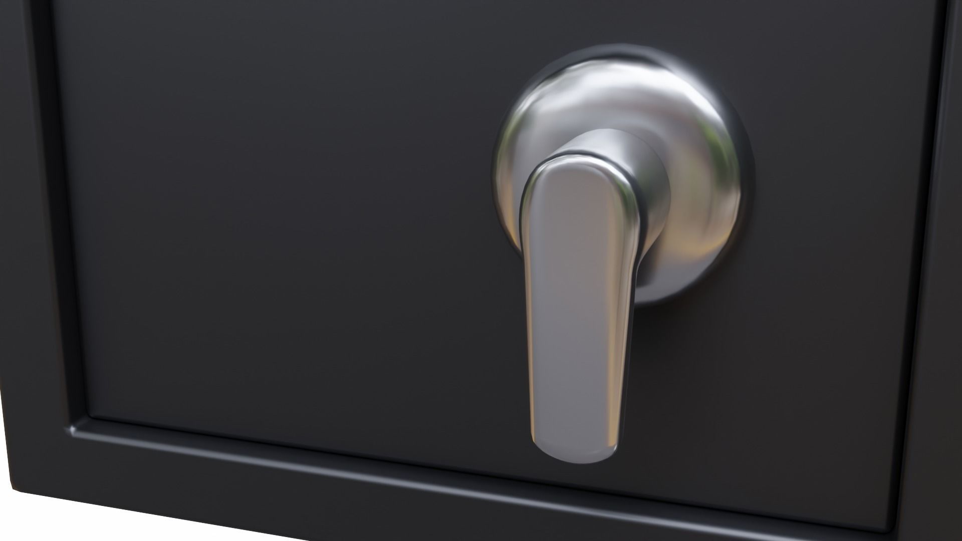 Simple Safe Low-poly 3D model_10