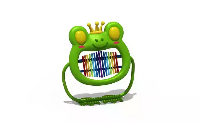 City park kids play percussion musicial playground instruments 3D model