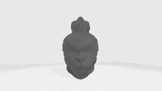 Sun Wukong Monkey King Head 3D Model