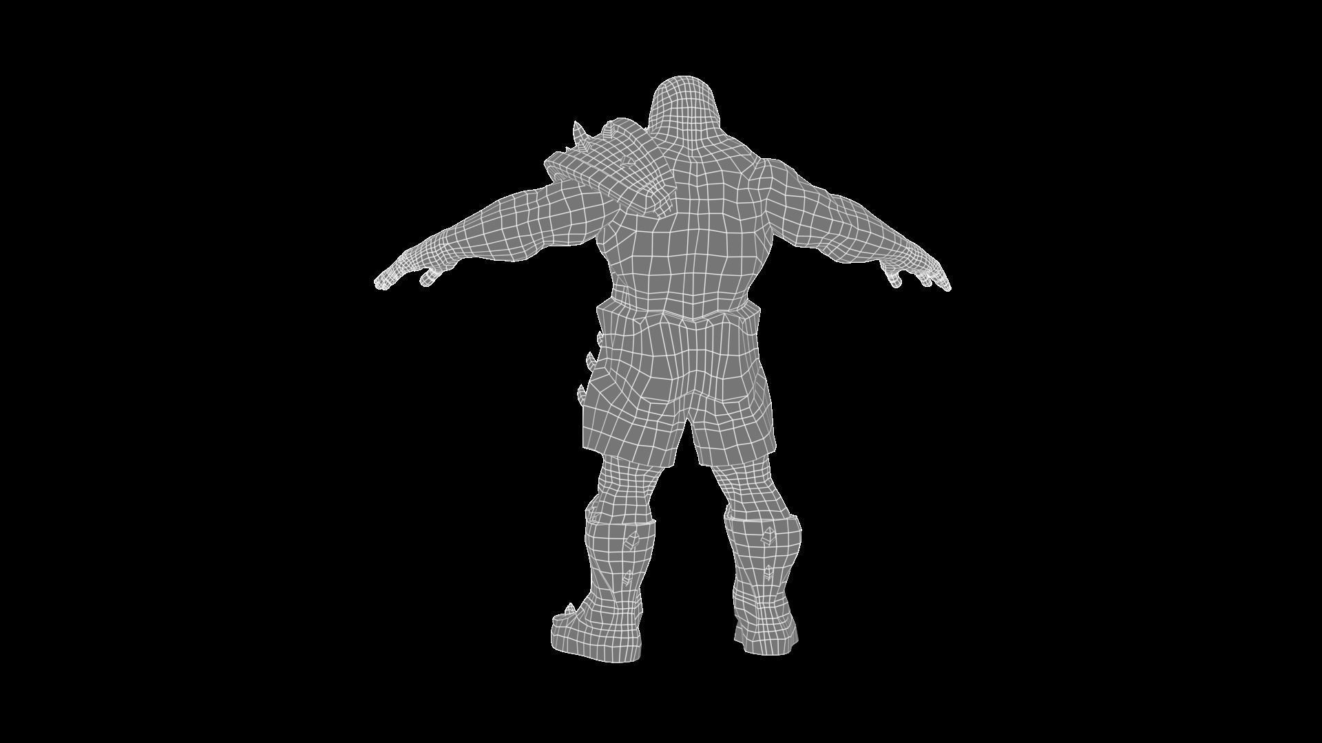 Character - Tank Low-poly 3D model_6