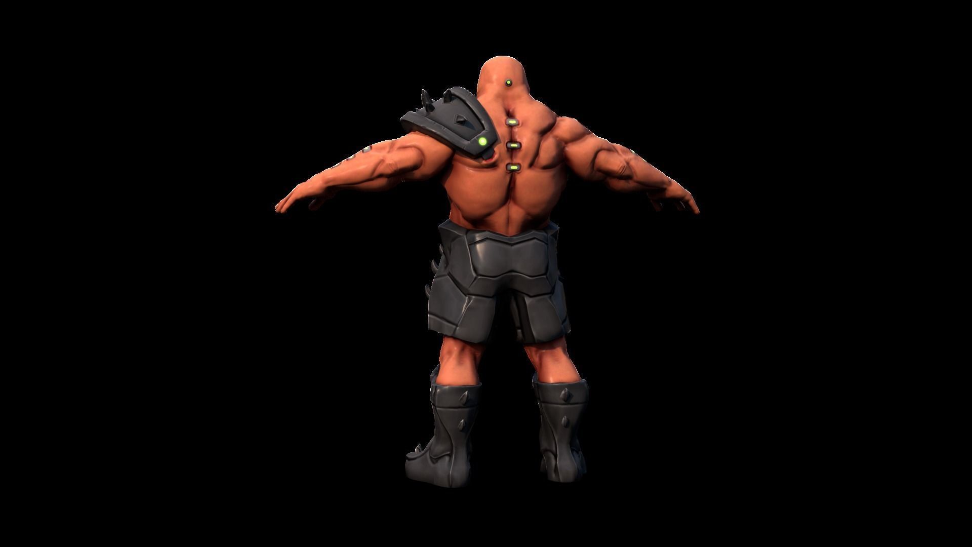 Character - Tank Low-poly 3D model_4