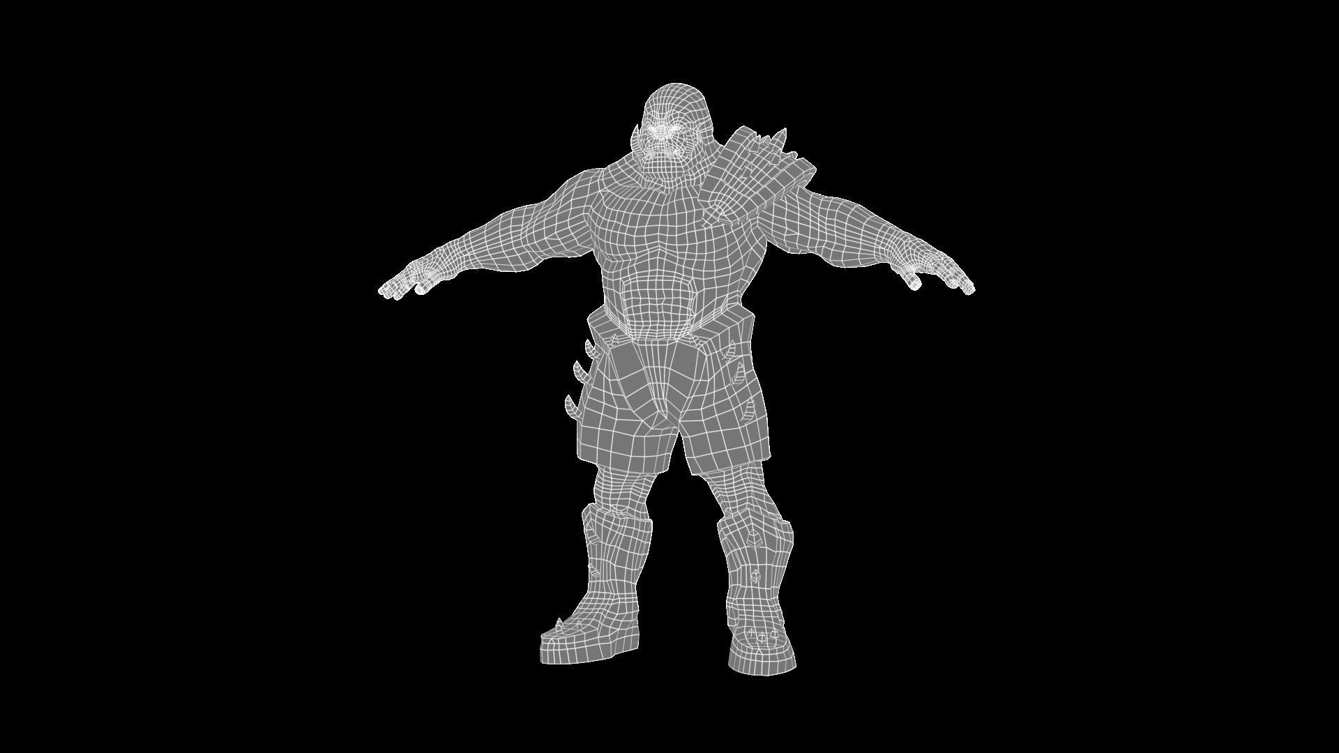 Character - Tank Low-poly 3D model_5