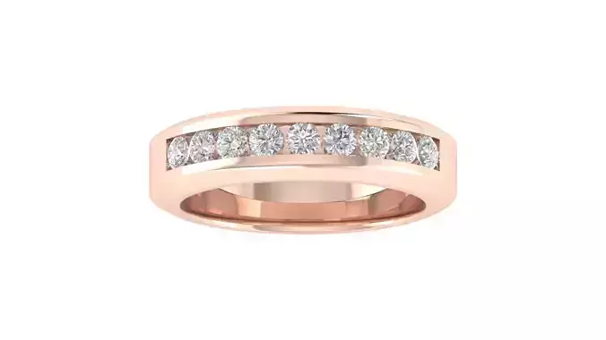 Eternity Band Ring 3dm STL OBJ FBX Renders Details 3D print model