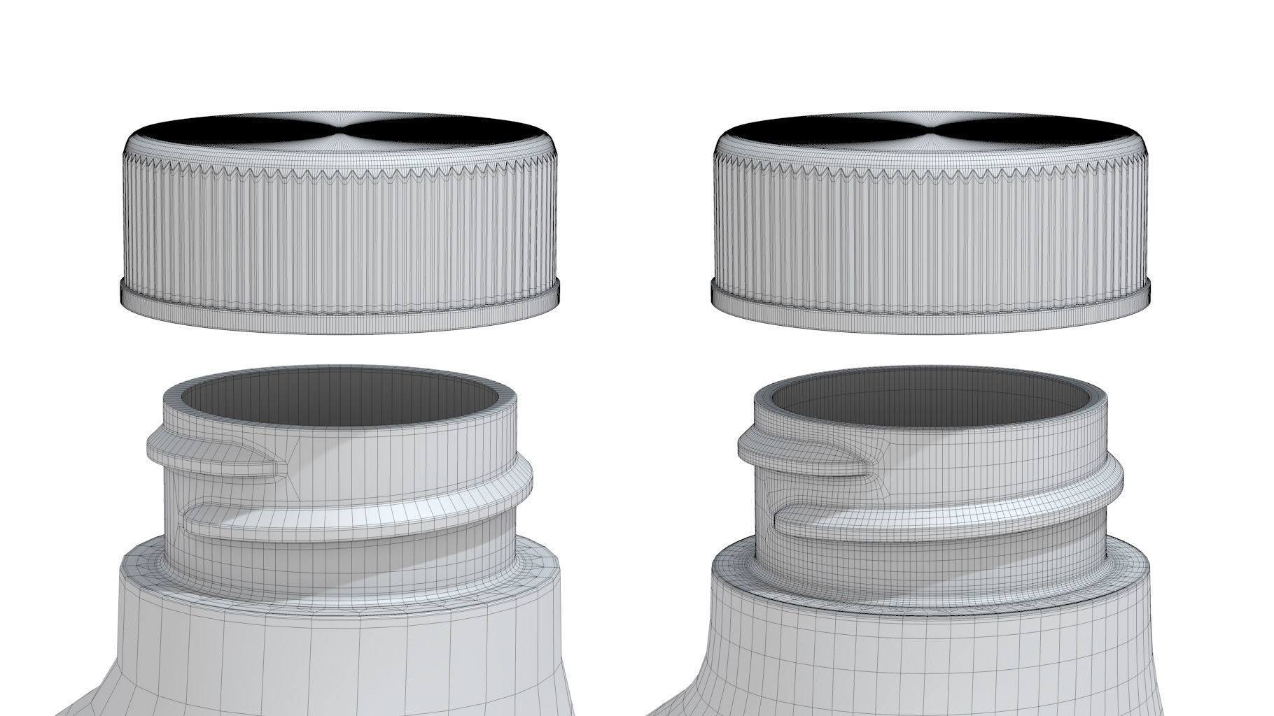 Motor Oil Bottle 4 oz 3D model_6