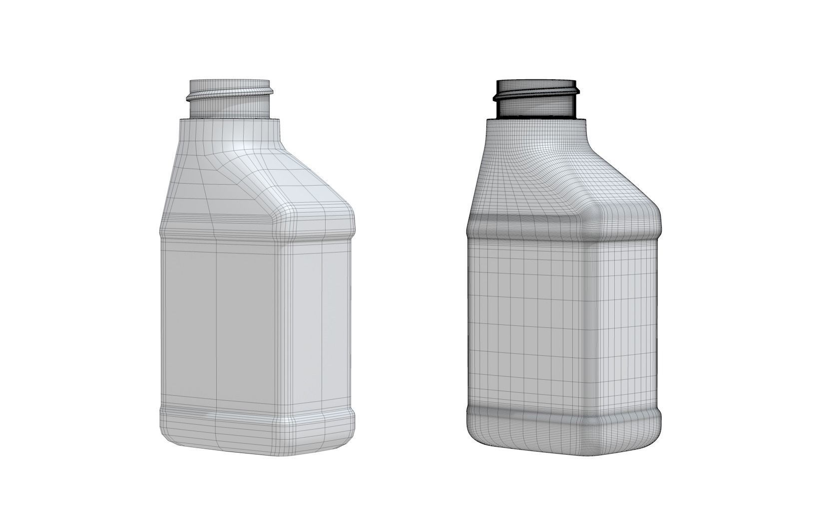 Motor Oil Bottle 4 oz 3D model_5
