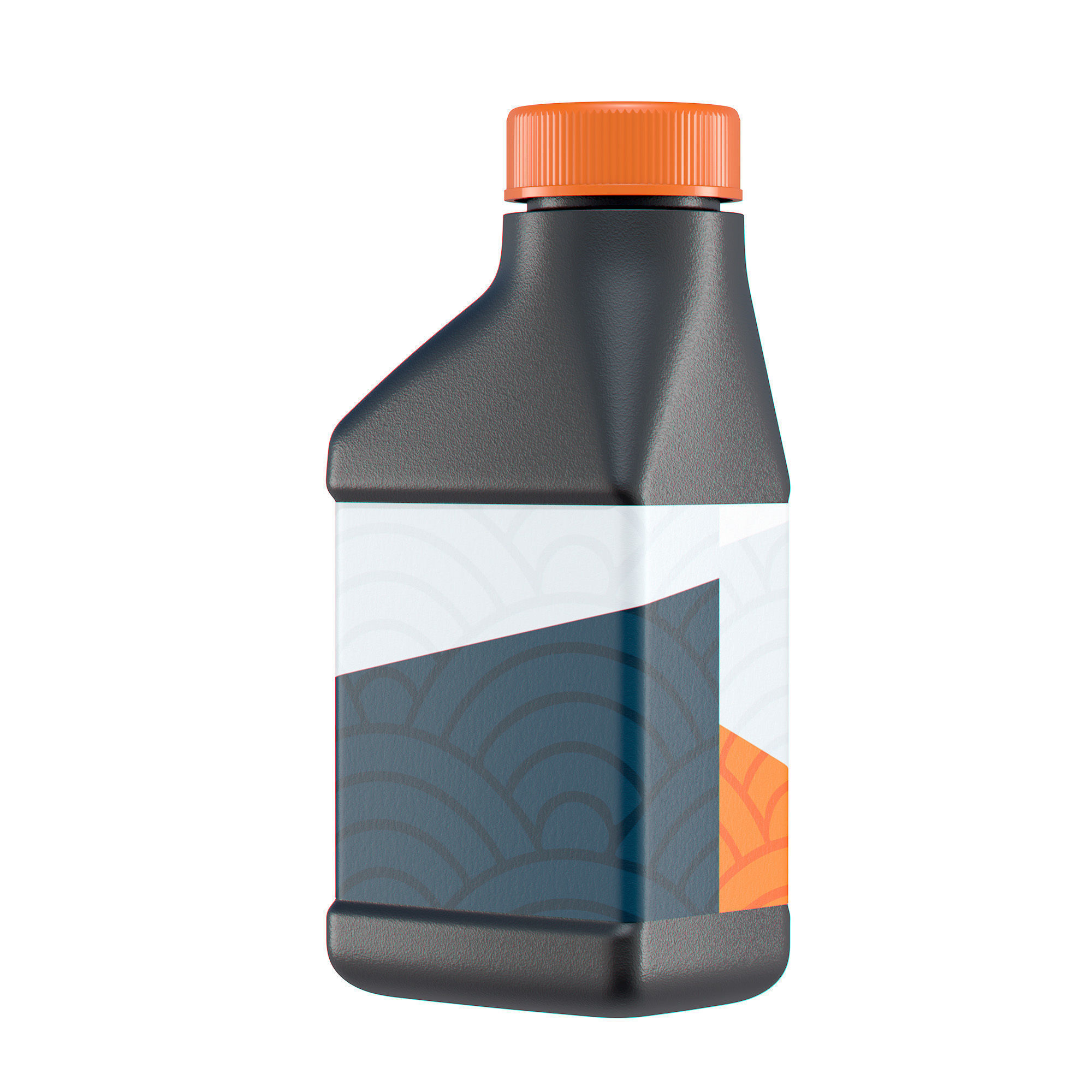 Motor Oil Bottle 4 oz 3D model_2