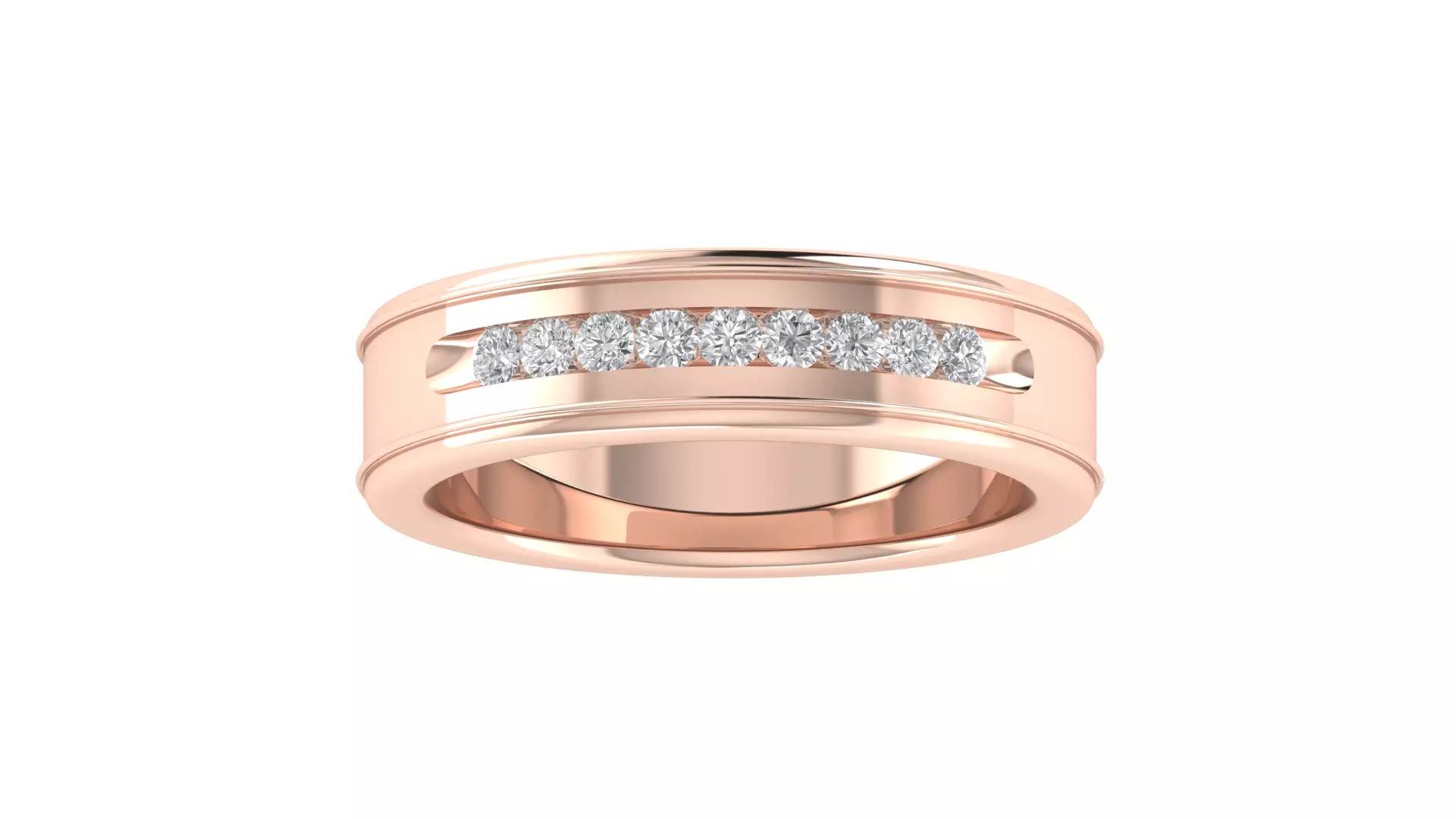 Women Band Ring 3dm STL OBJ FBX Renders Details 3D print model