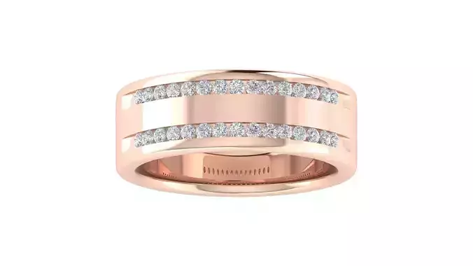 Women Band Ring 3dm STL OBJ FBX Renders Details