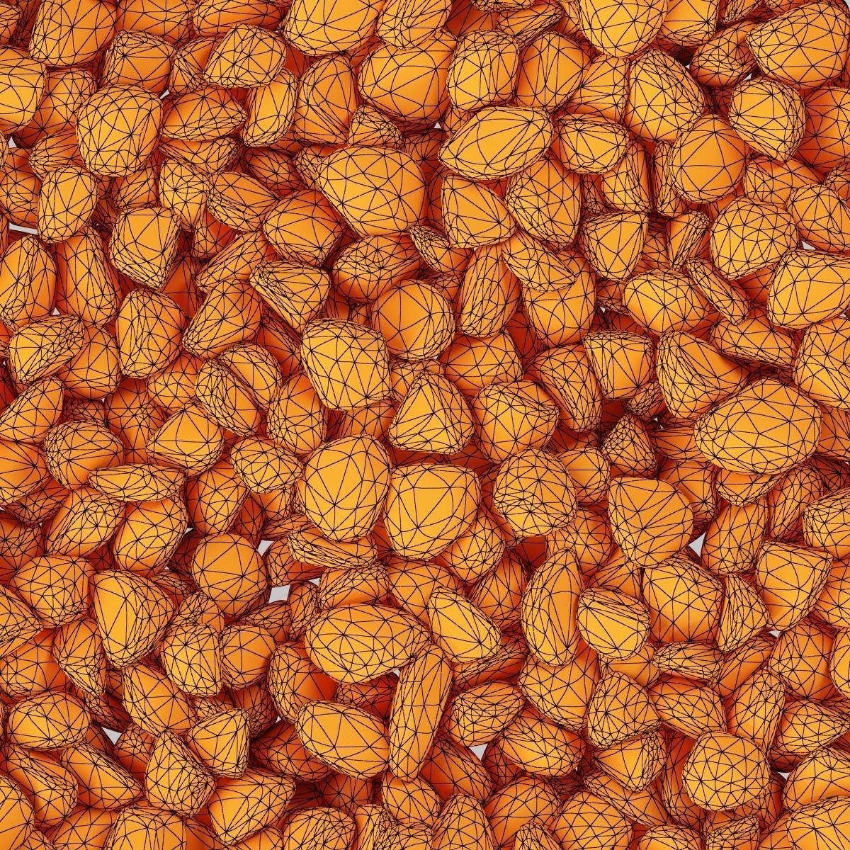 Gravel Low decorative n4 3D model_12