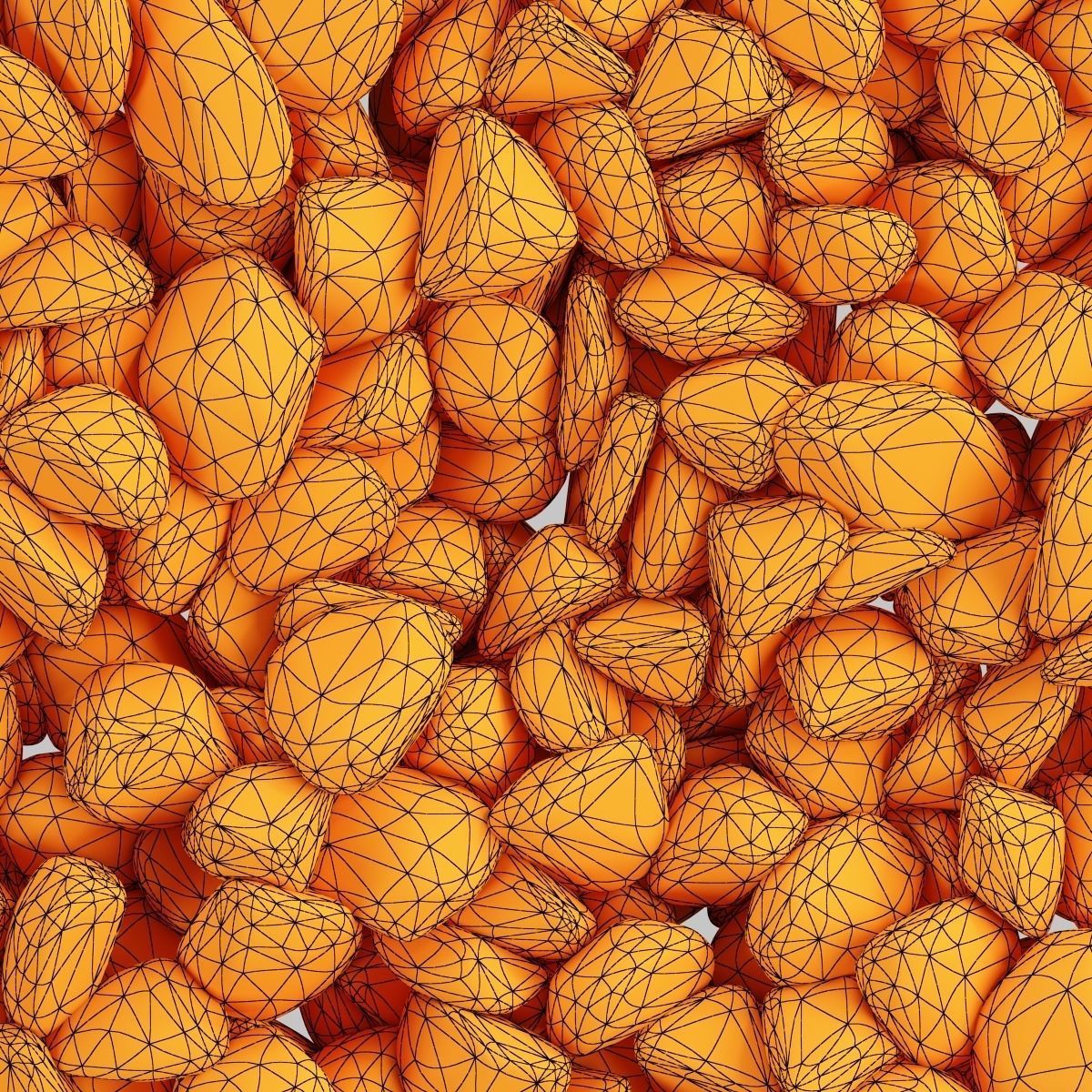 Gravel Low decorative n4 3D model_17