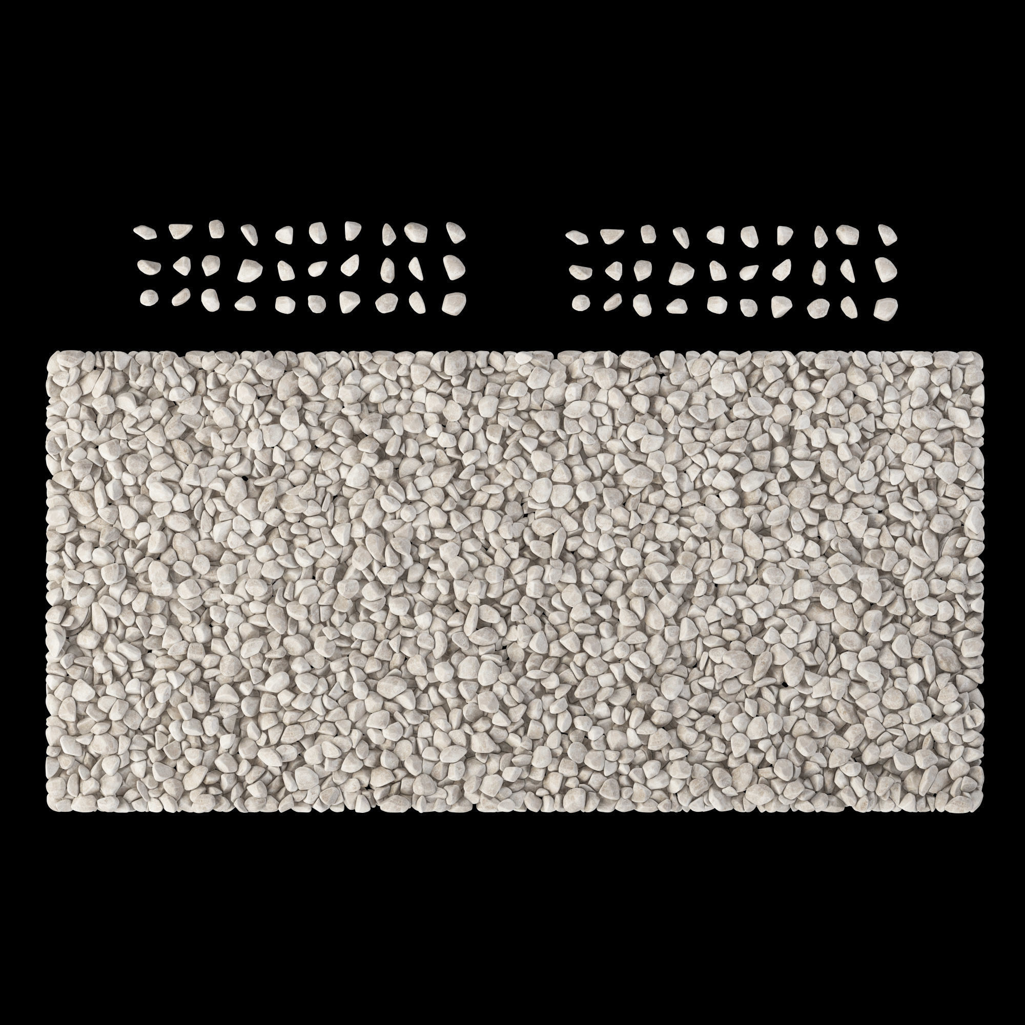 Gravel Low decorative n4 3D model_9