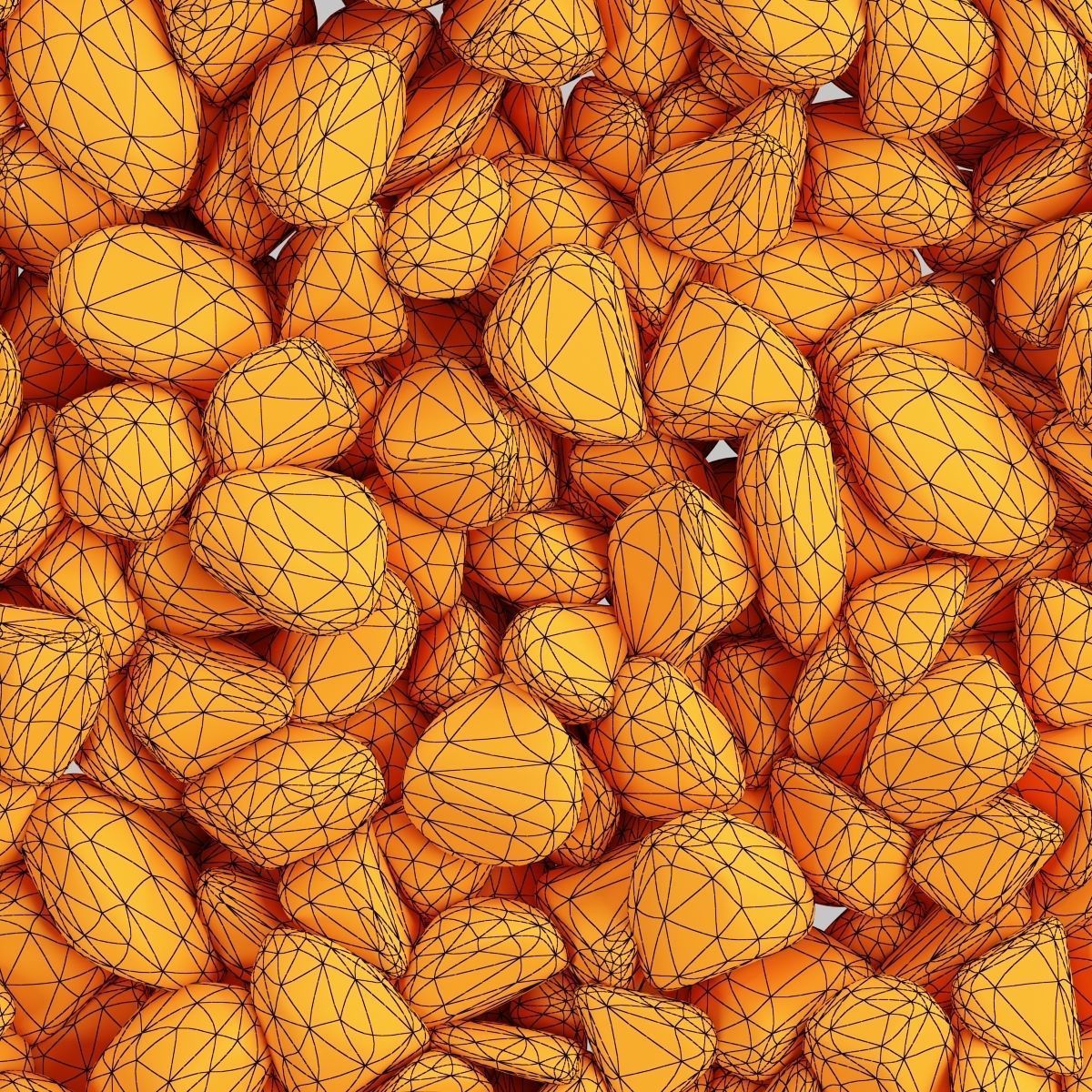 Gravel Low decorative n4 3D model_11