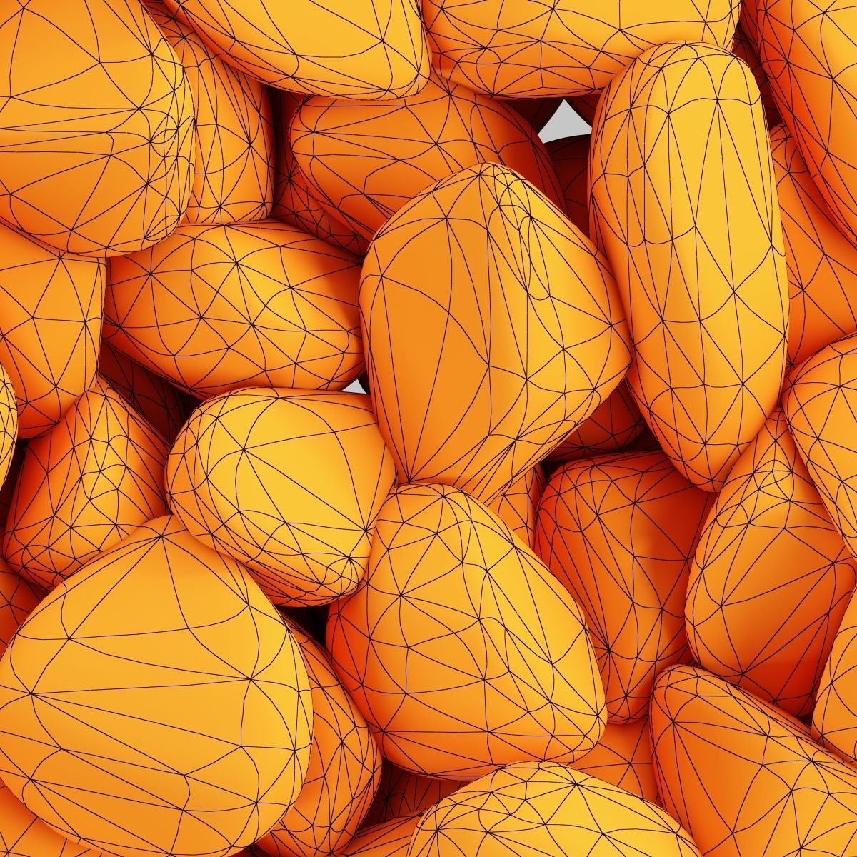 Gravel Low decorative n4 3D model_15