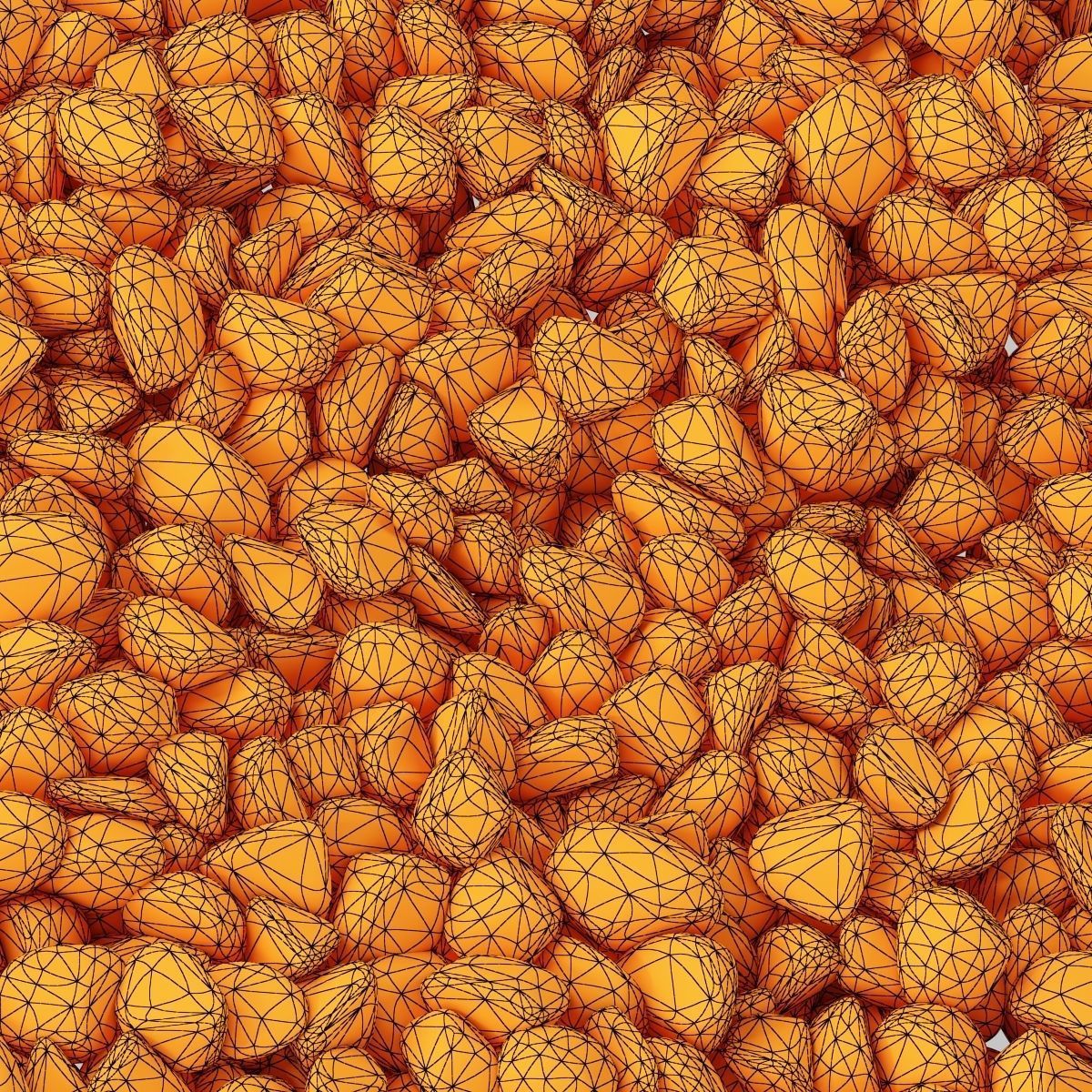 Gravel Low decorative n4 3D model_16