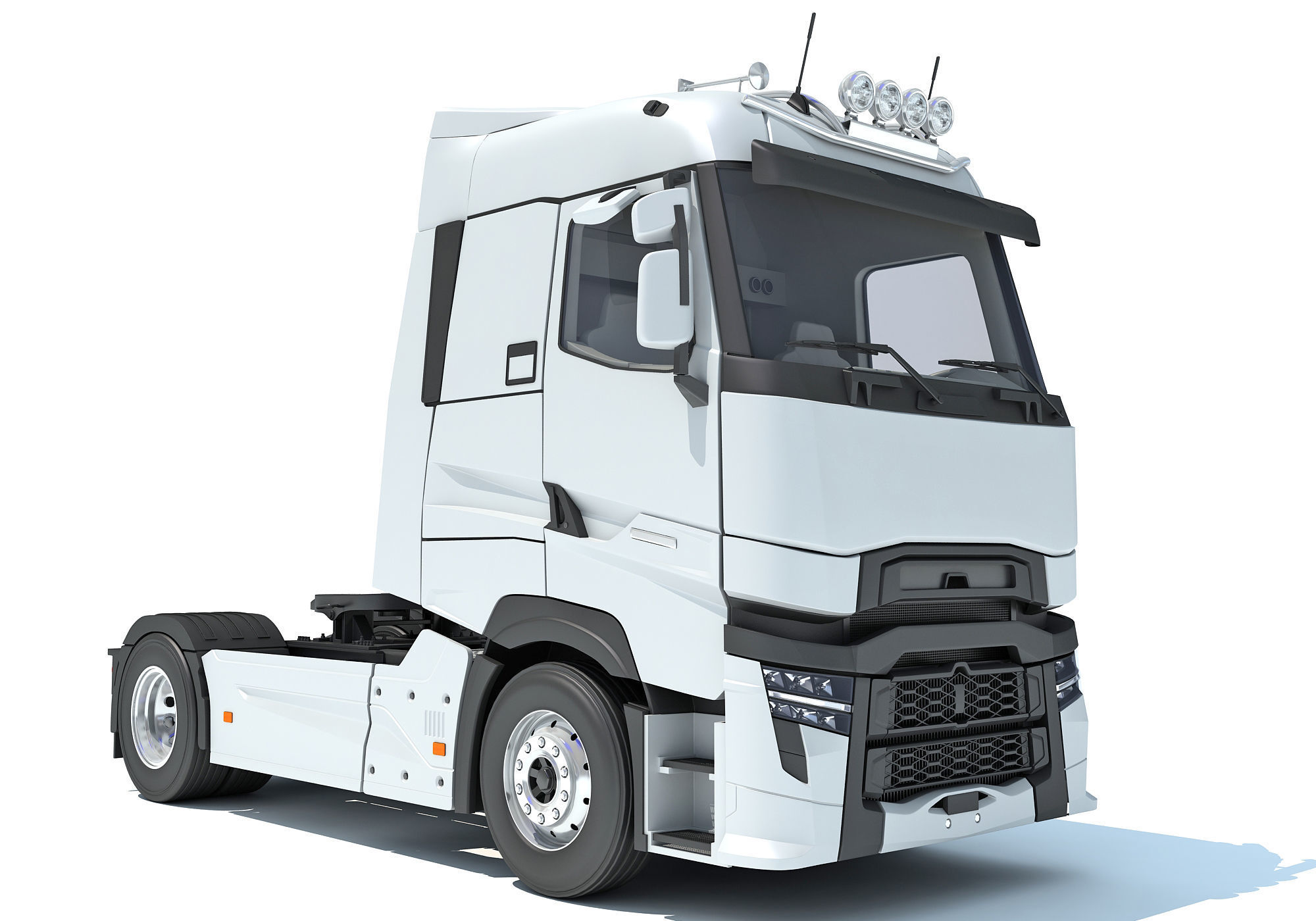 Generic Semi Truck 3D model_9