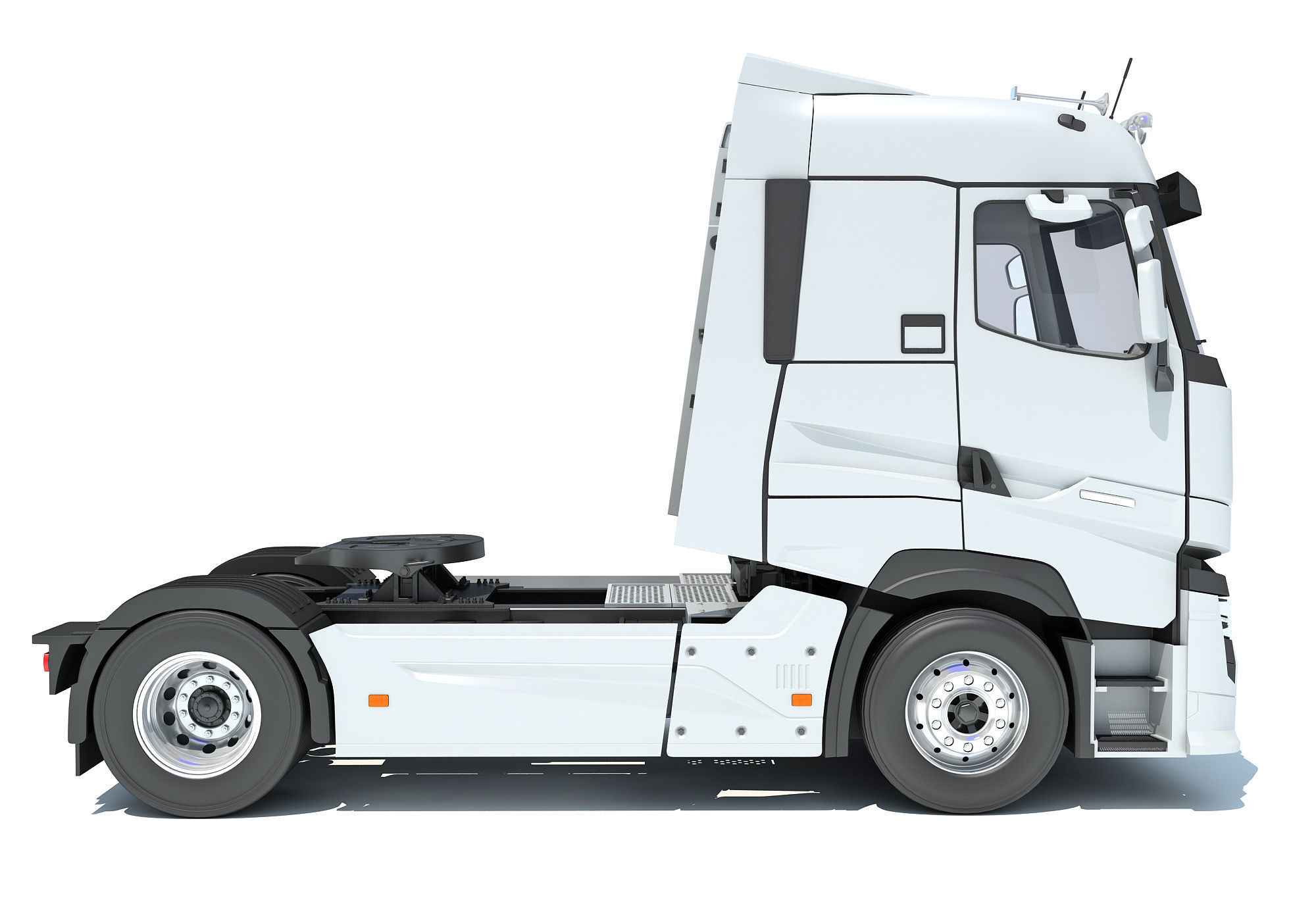 Generic Semi Truck 3D model_5