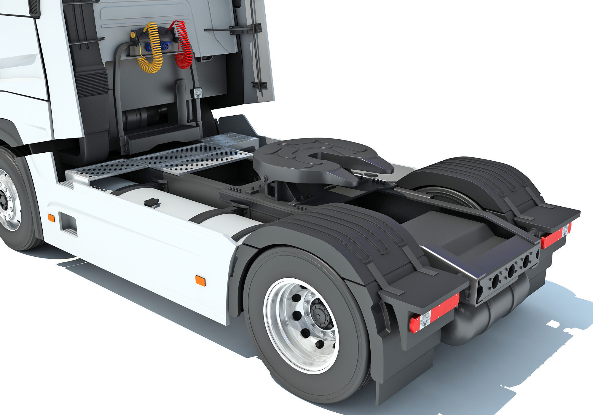 Generic Semi Truck 3D model_14