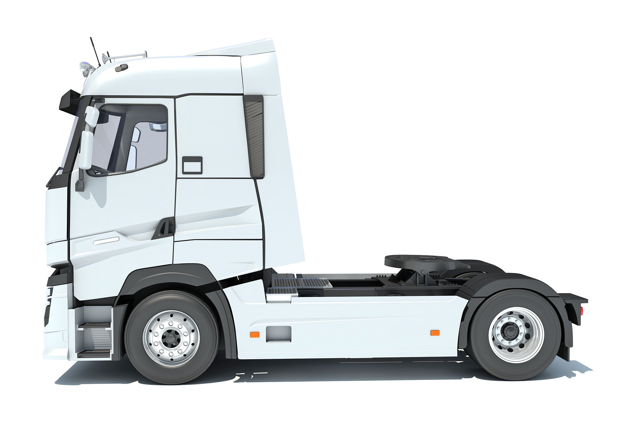 Generic Semi Truck 3D model_1