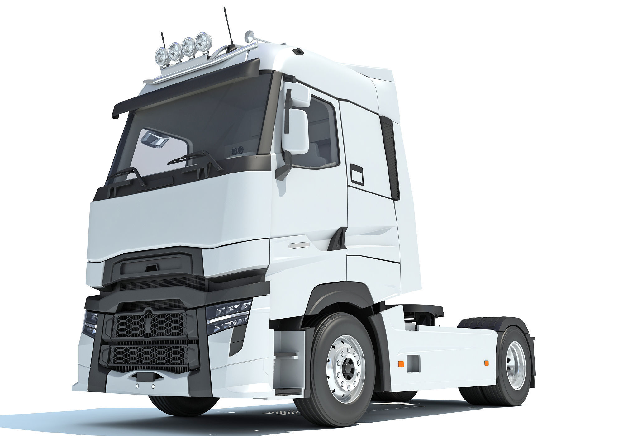 Generic Semi Truck 3D model_10