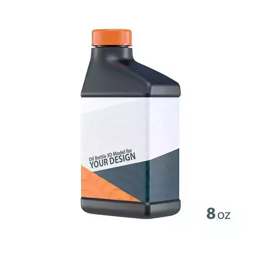 Motor Oil Bottle 8 oz