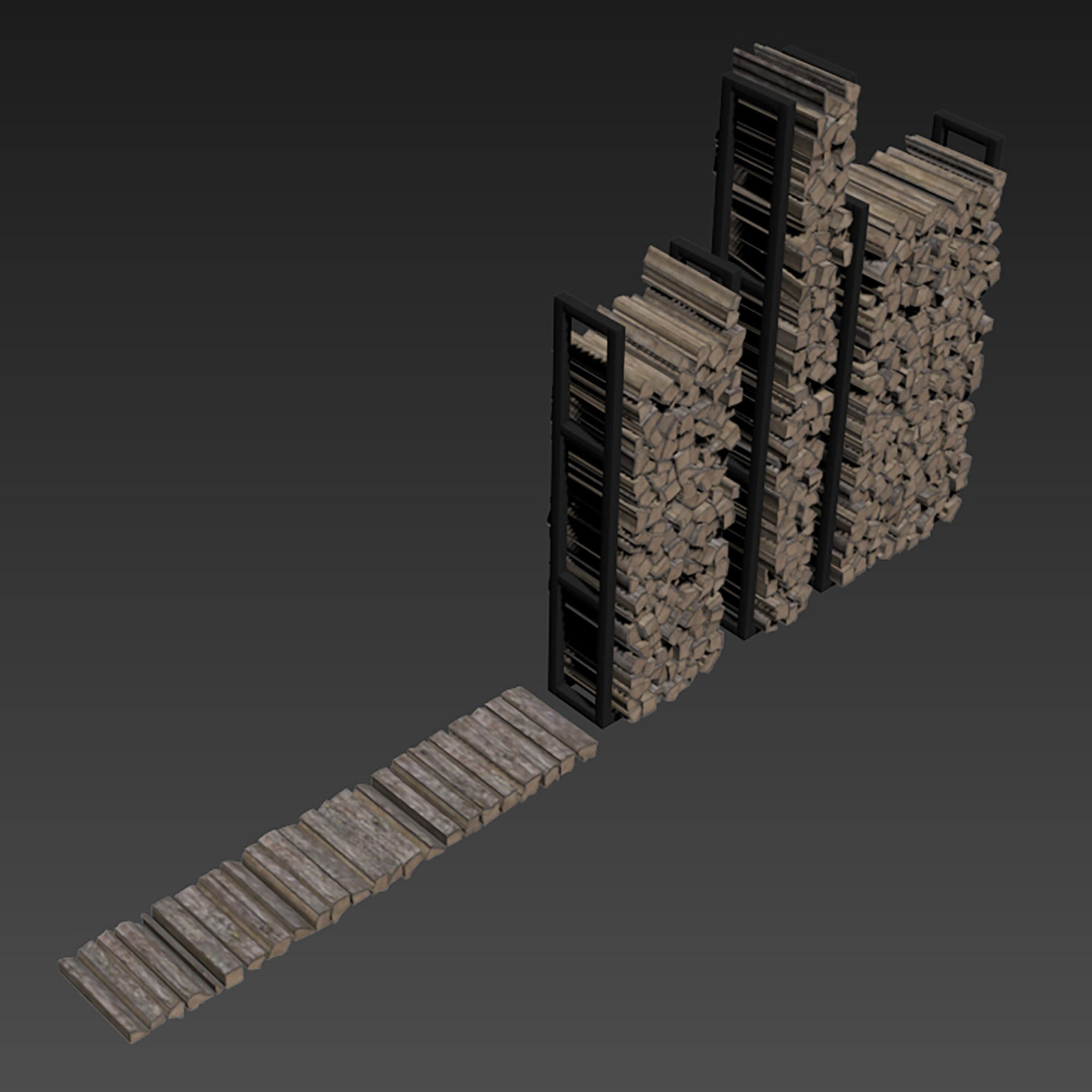 Firewood decor n2 3D model_8