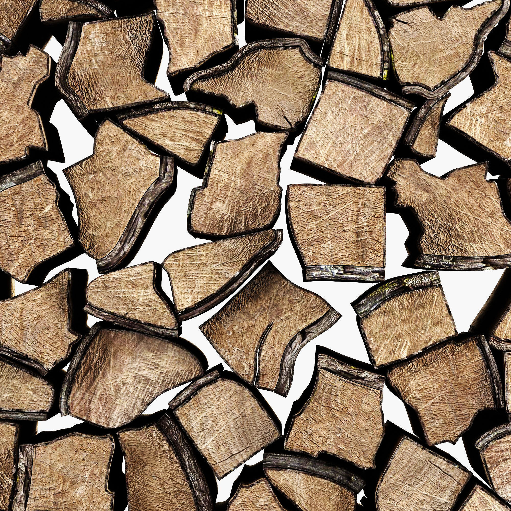 Firewood decor n2 3D model_3