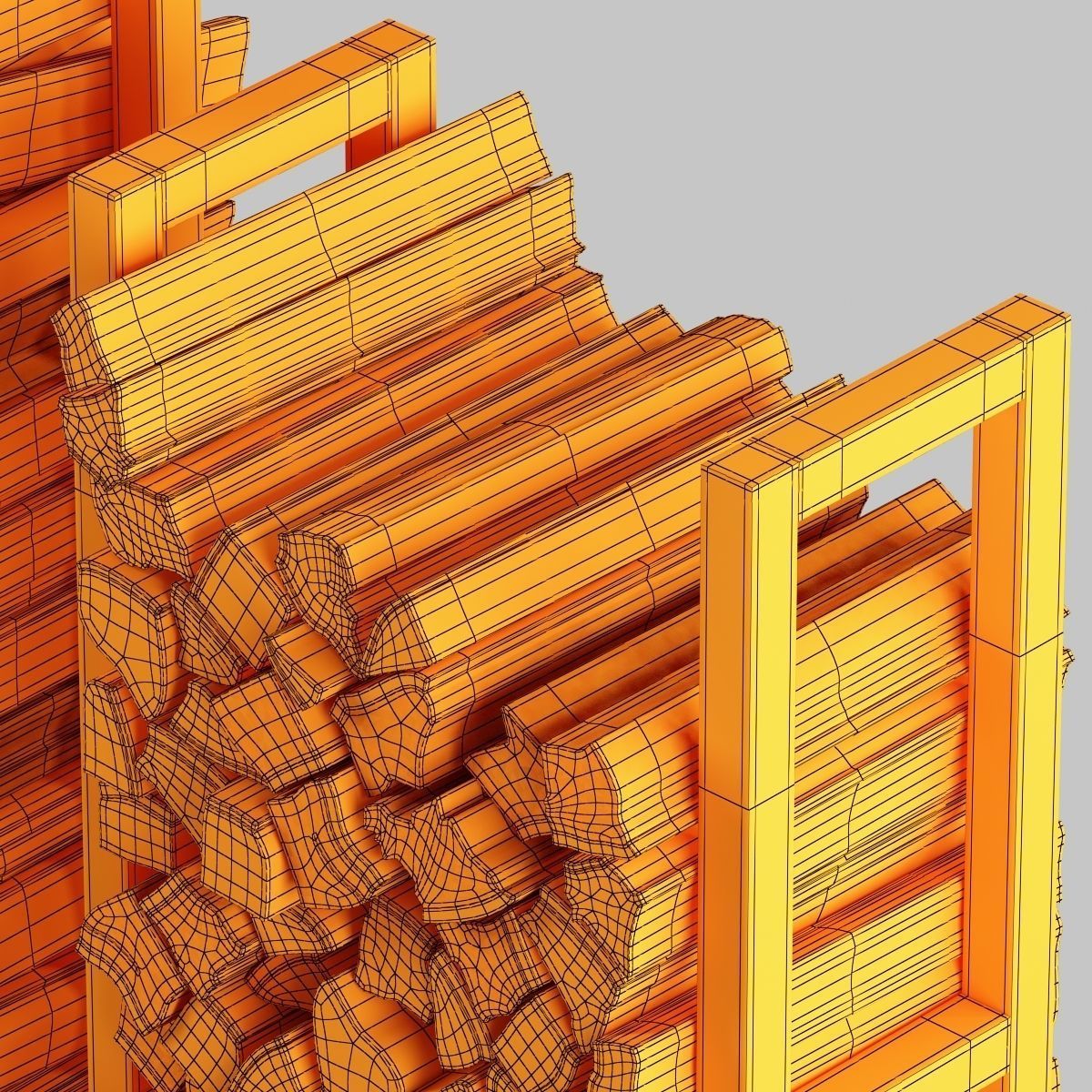 Firewood decor n2 3D model_10