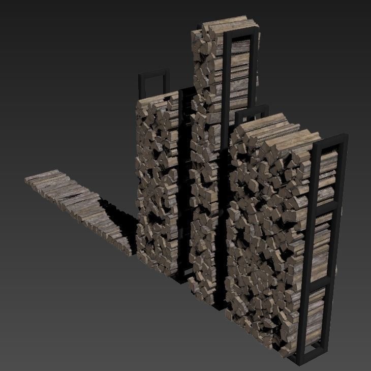 Firewood decor n2 3D model_9