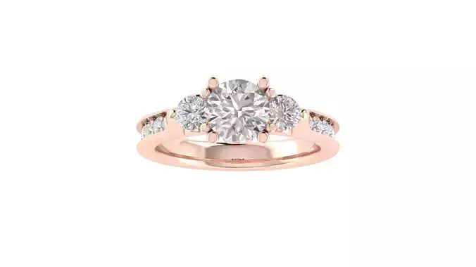 Women Wedding Engagement Ring 3dm STL OBJ FBX Renders Details