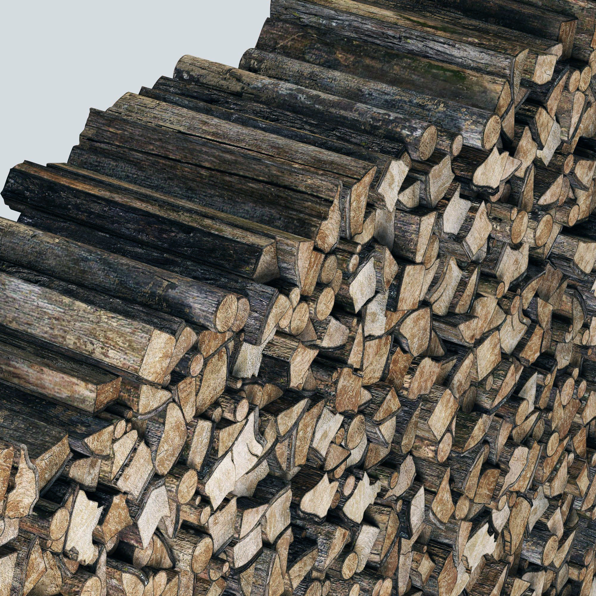 Firewood decor n2 3D model_6
