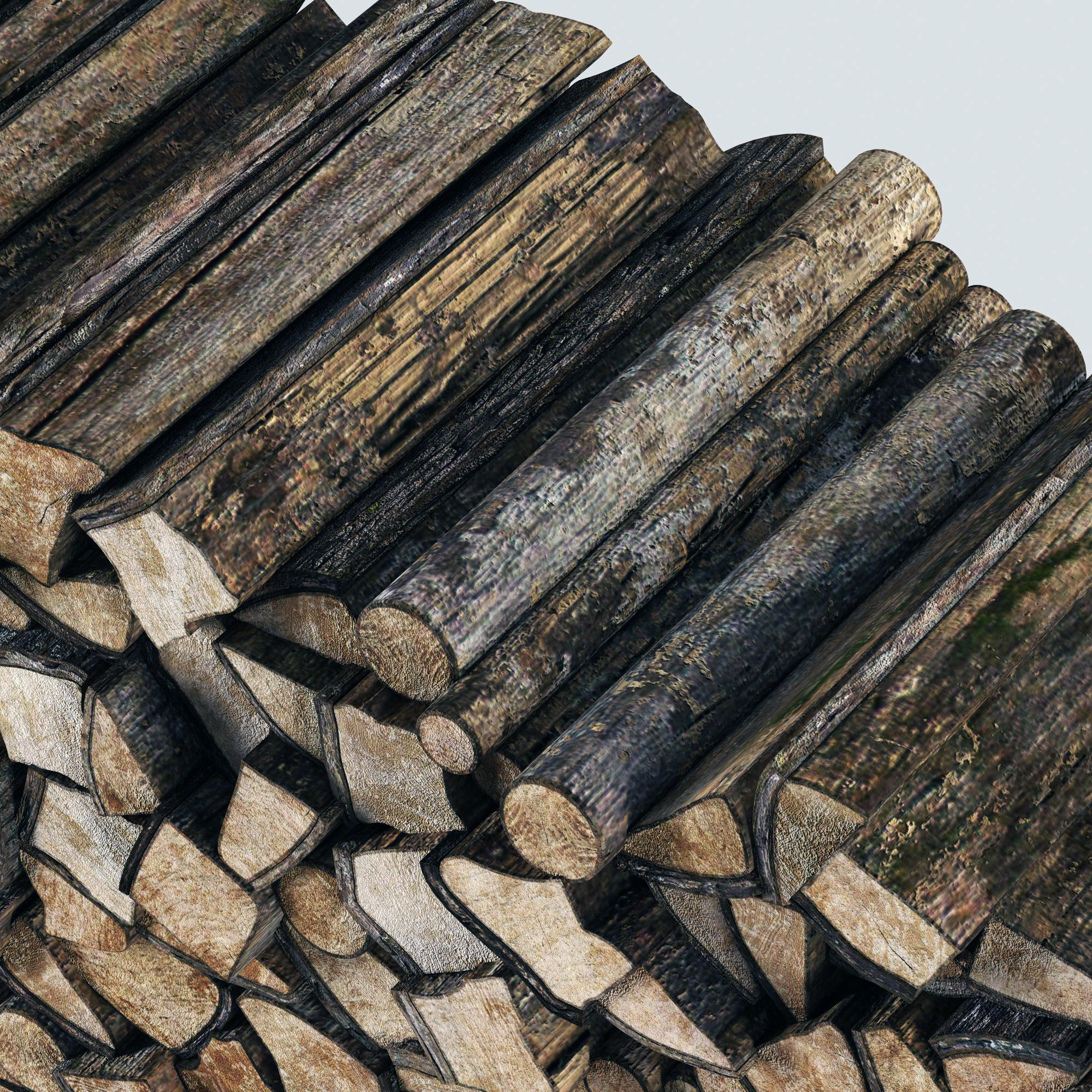 Firewood decor n2 3D model_7