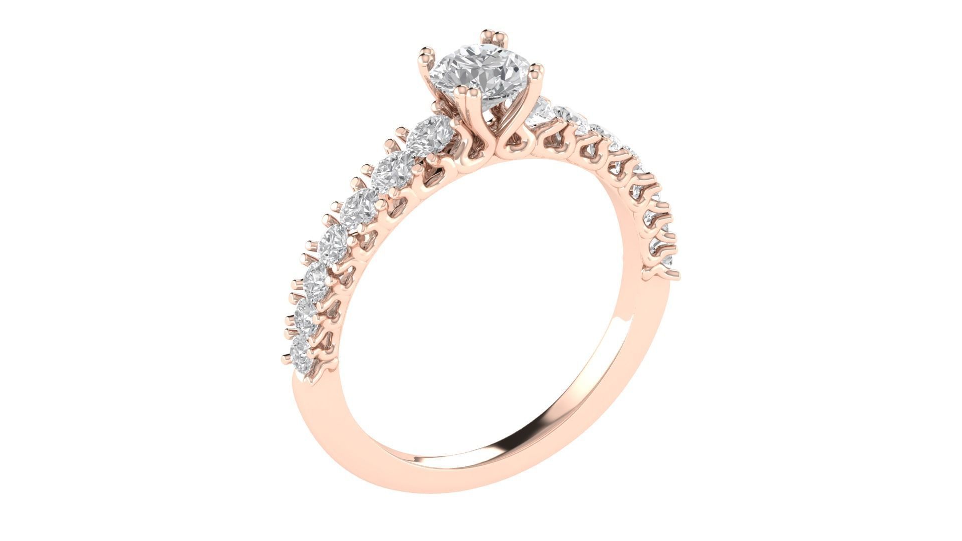 Women Wedding Engagement Ring 3dm STL OBJ FBX Renders Details 3D print model_3