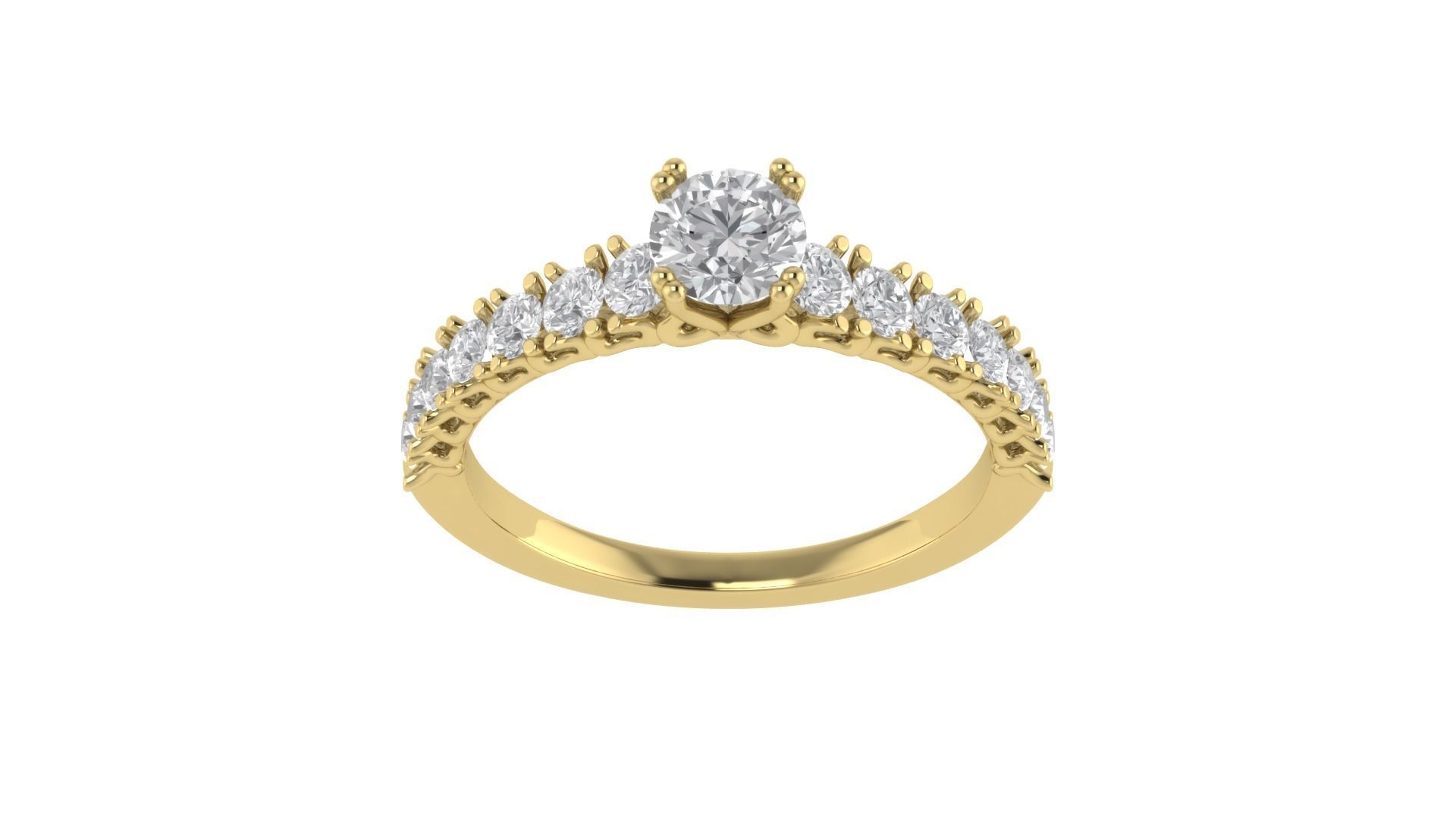 Women Wedding Engagement Ring 3dm STL OBJ FBX Renders Details 3D print model_18