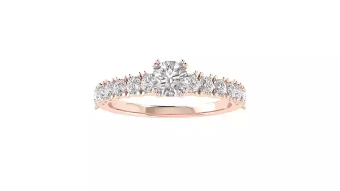 Women Wedding Engagement Ring 3dm STL OBJ FBX Renders Details
