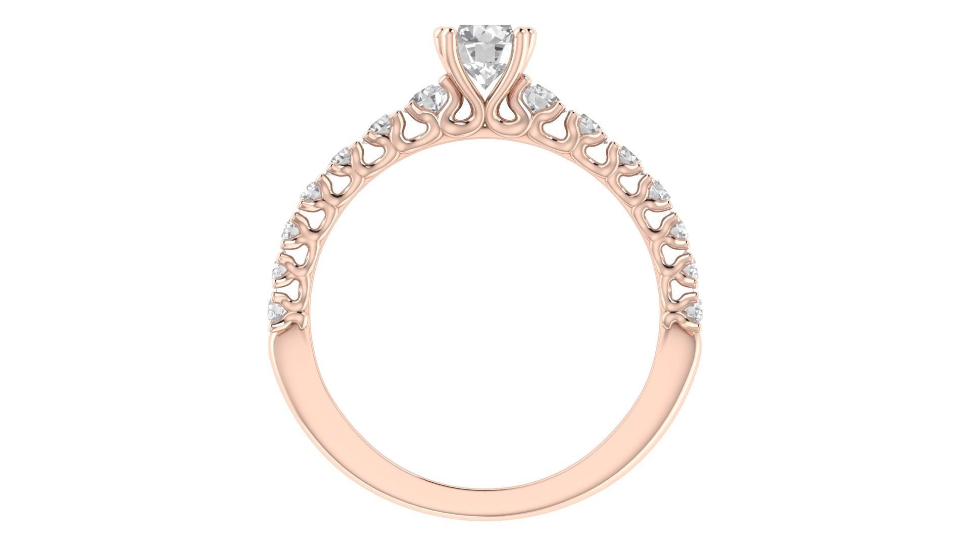 Women Wedding Engagement Ring 3dm STL OBJ FBX Renders Details 3D print model_7