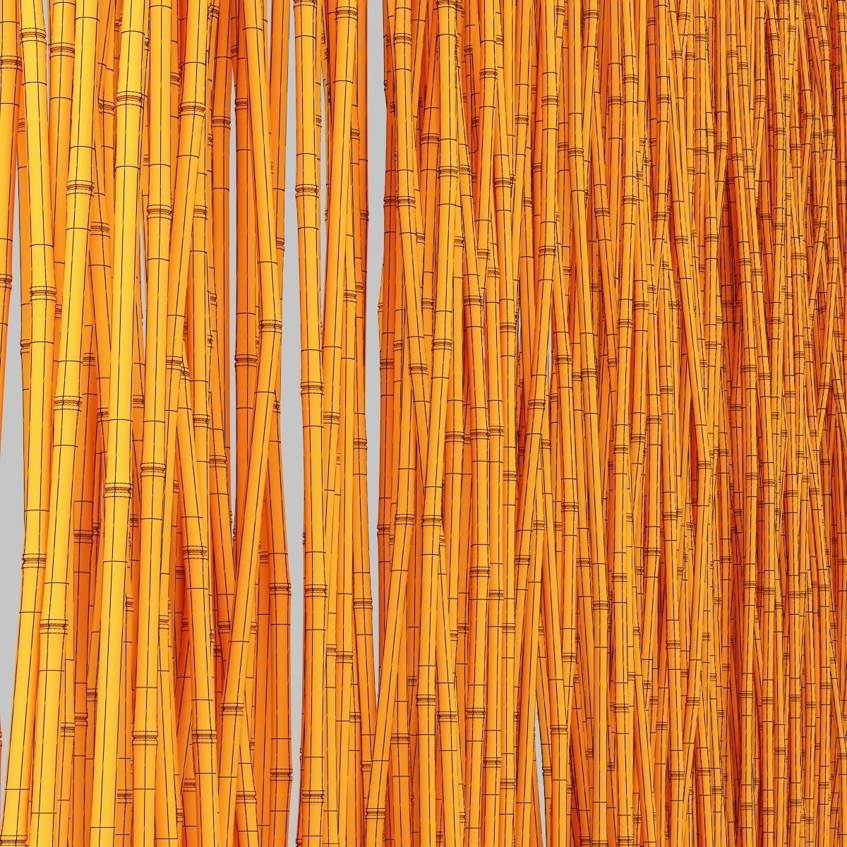 Bamboo low decor small pebble n4 3D model_16