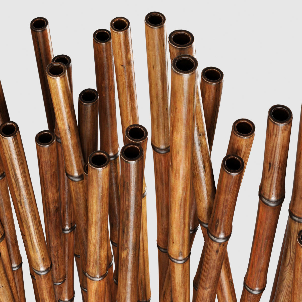 Bamboo low decor small pebble n4 3D model_6