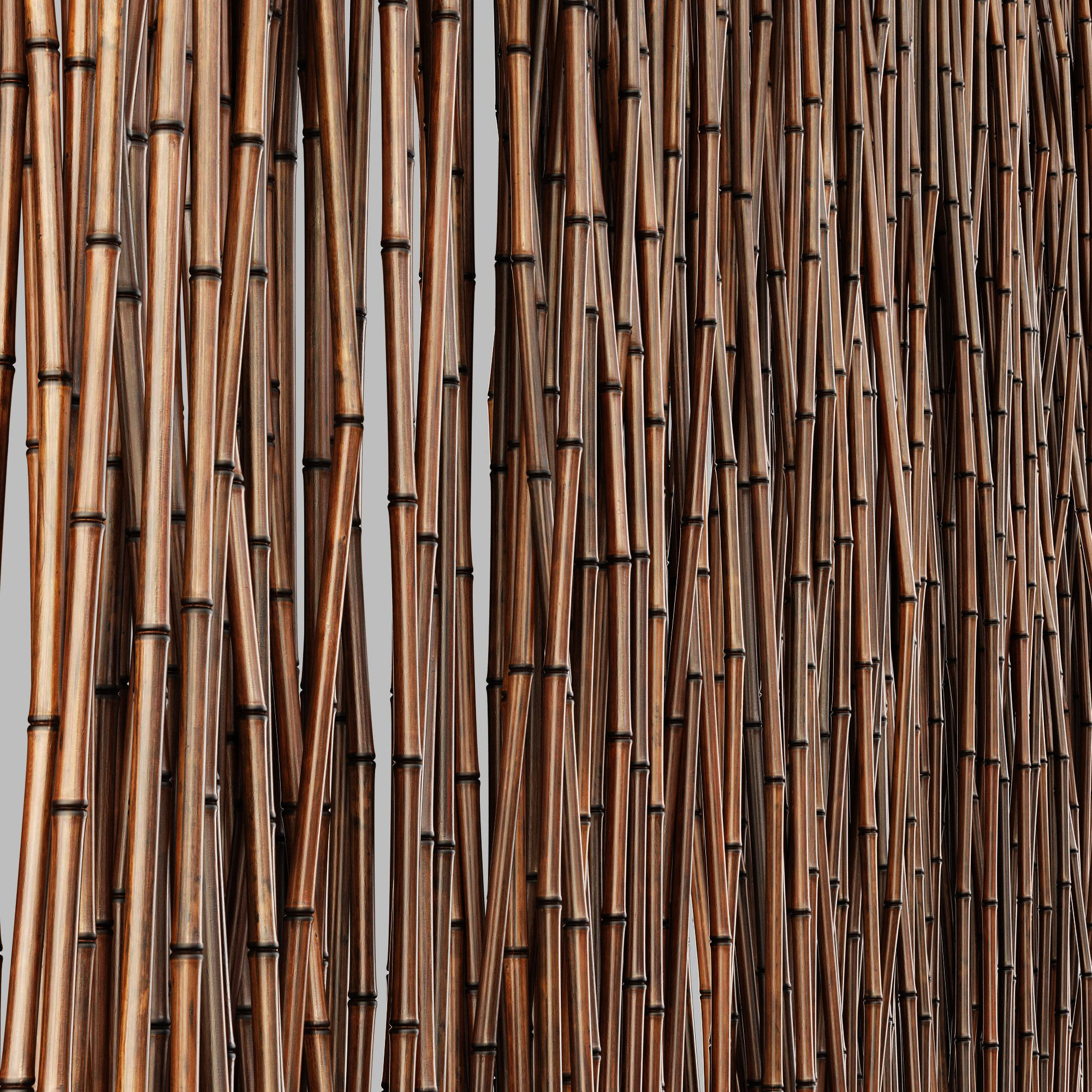 Bamboo low decor small pebble n4 3D model_2