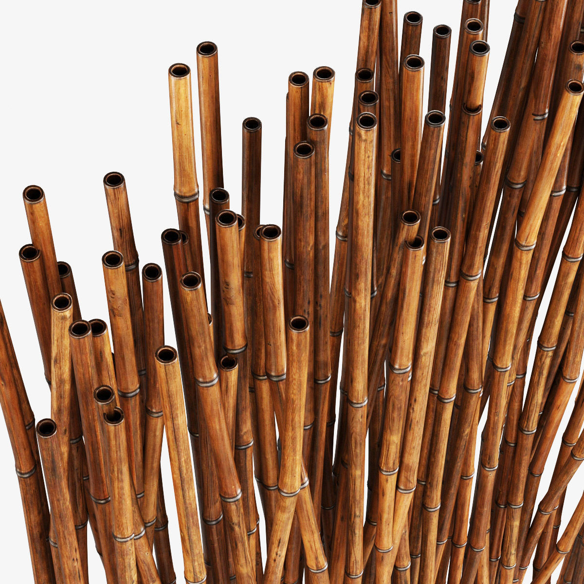 Bamboo low decor small pebble n4 3D model_7