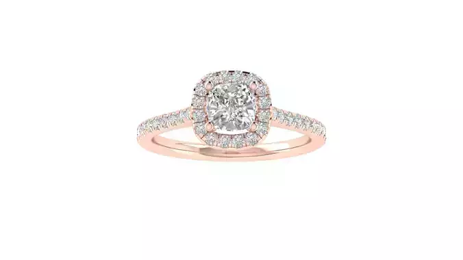 Women Wedding Engagement Square Hole Ring 3dm STL OBJ Details