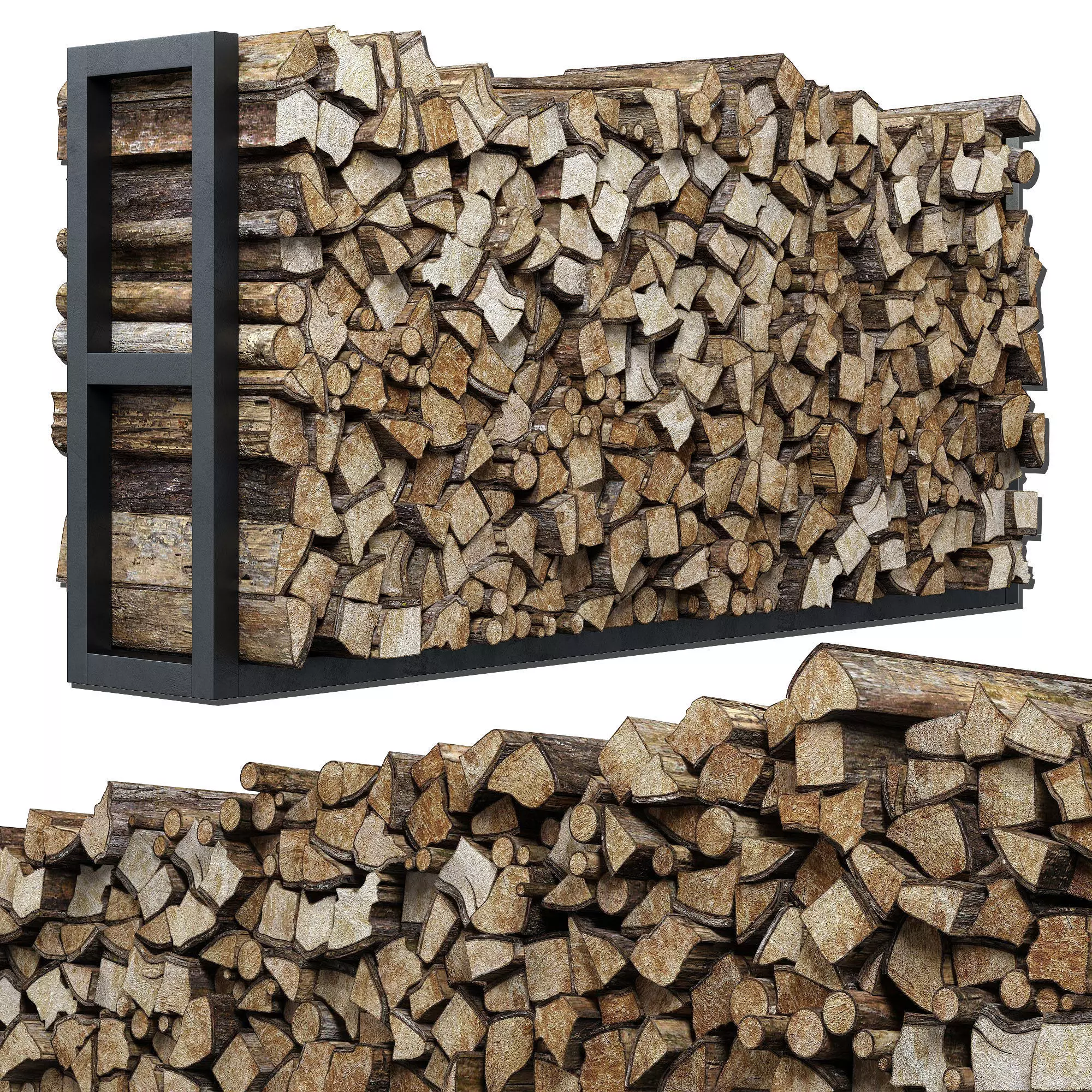 Firewood decor n4 3D model