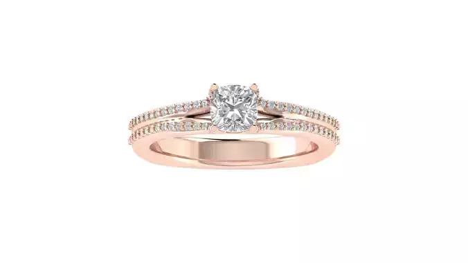 Women Wedding Engagement Ring 3dm STL OBJ FBX Renders Details